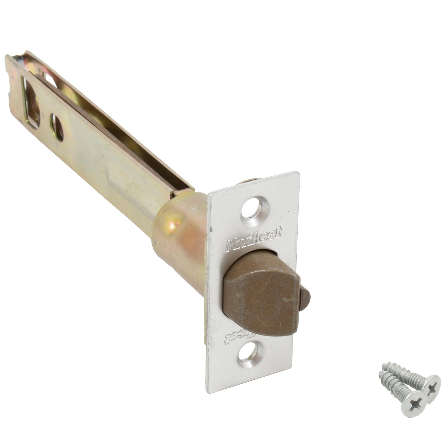 Kwikset 83014-26 5" Square Deadlatch Bright Chrome Finish