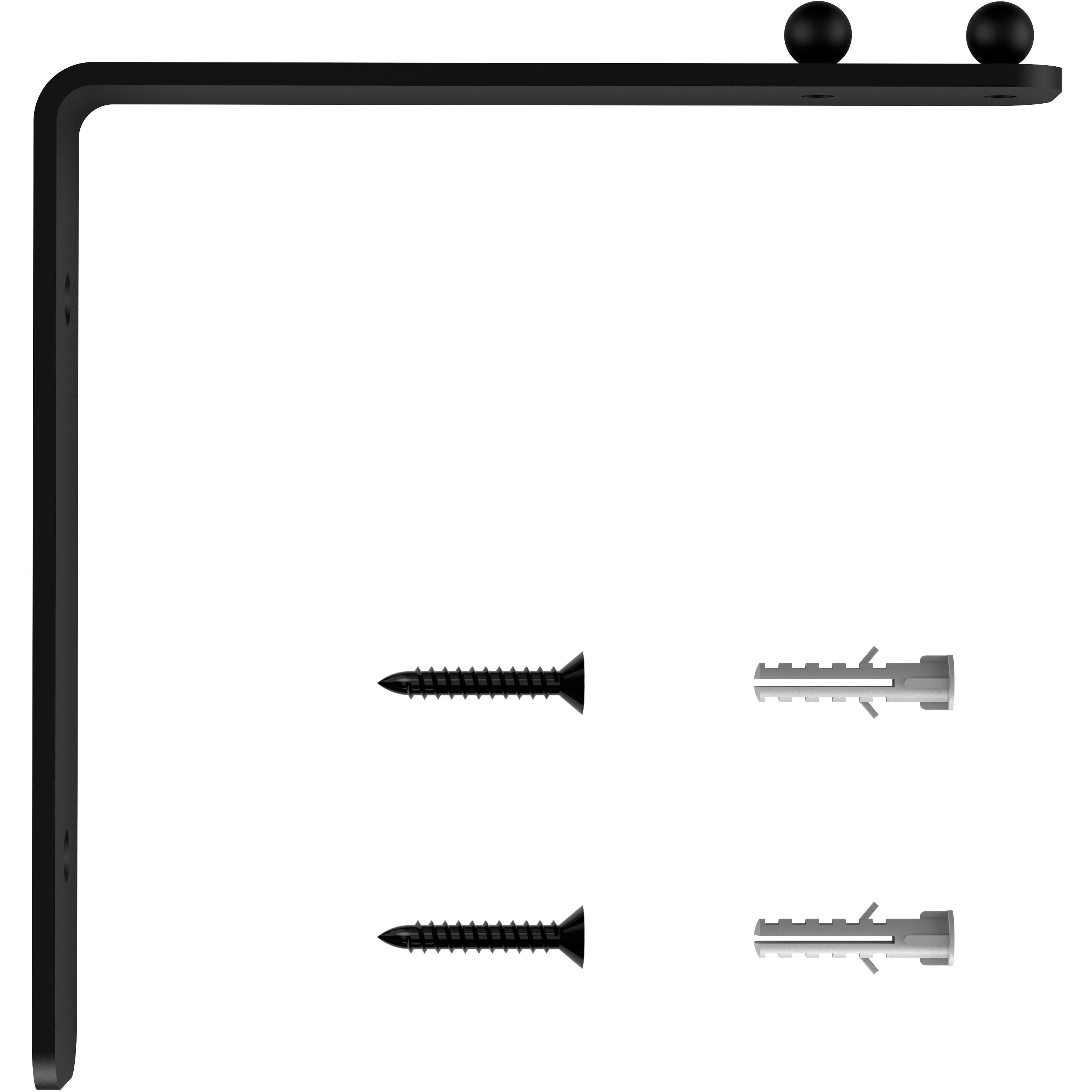 V2644 Hanging Wall Plant Bracket - Black