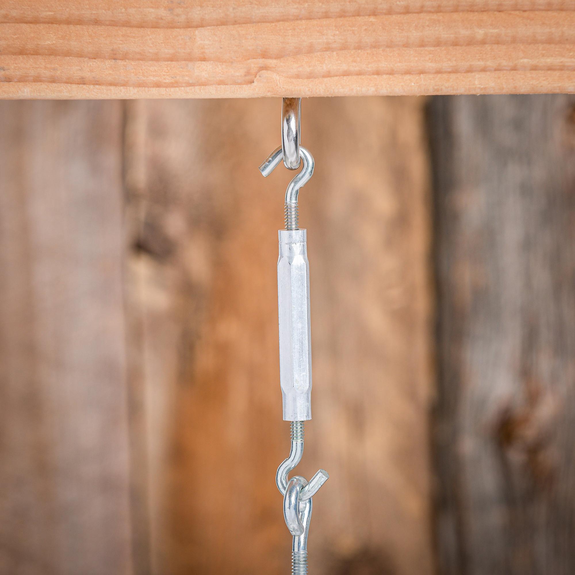 2174BC 7/32" x 6-1/2" Hook / Hook Turnbuckle Aluminum Body - Zinc Plated