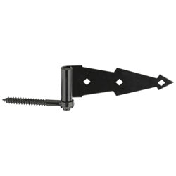 V844 7" Ornamental Screw/Strap Hinge 2/pk - Black