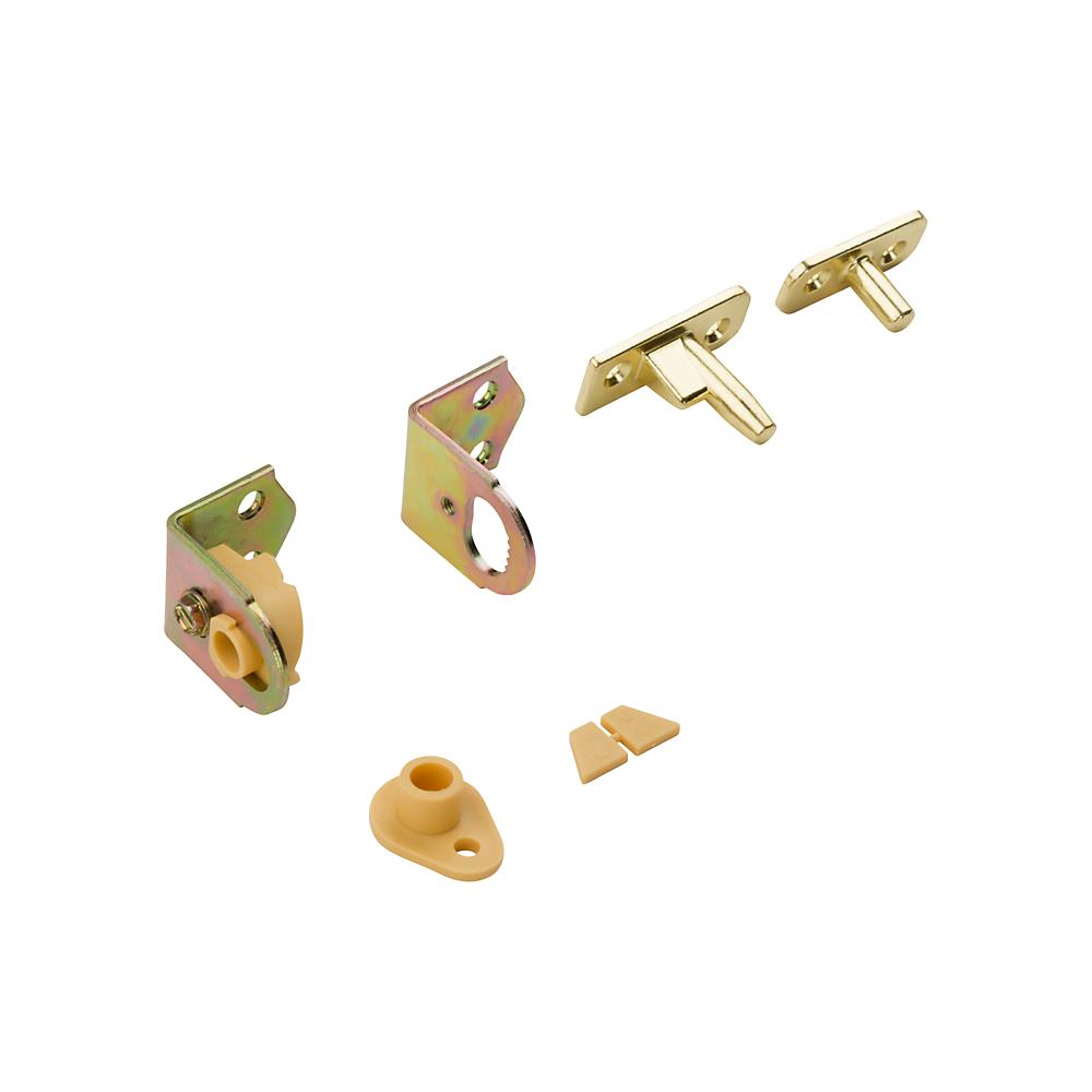 National Hardware - V130 Cafe Door Hinge Set - Brass