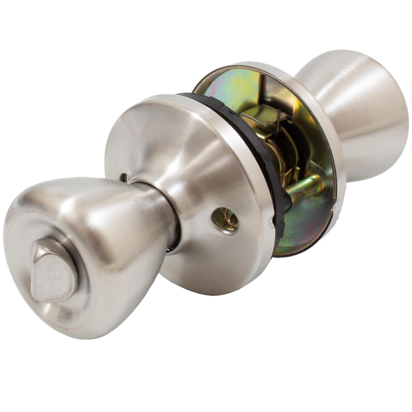 Stone Harbor Hardware Pre-Keyed Entry Work Lock, Entry Latch, SC Keyway, #89798 Key, Satin Stainless Steel