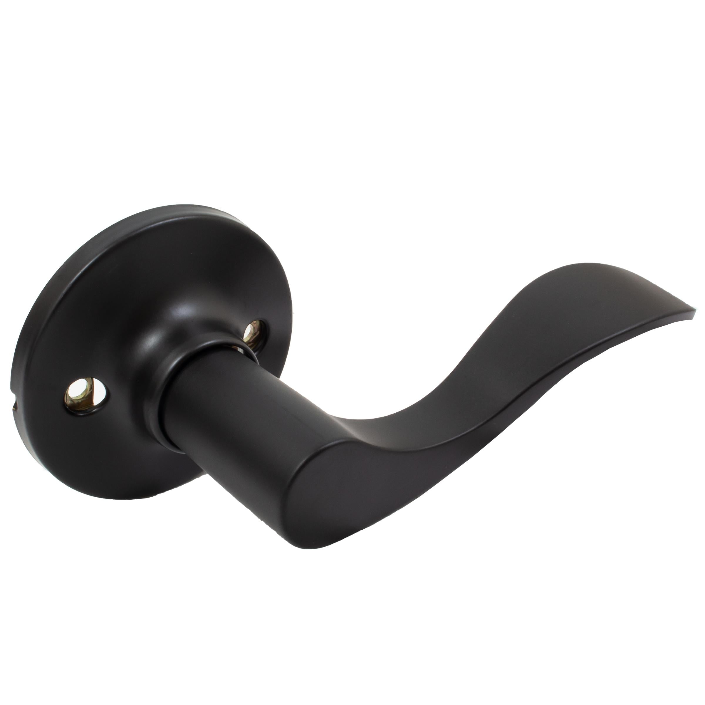 Stone Harbor Hardware Beaverton Door Lever, Dummy (Non-Turning) Latch, Right-Handed, Matte Black