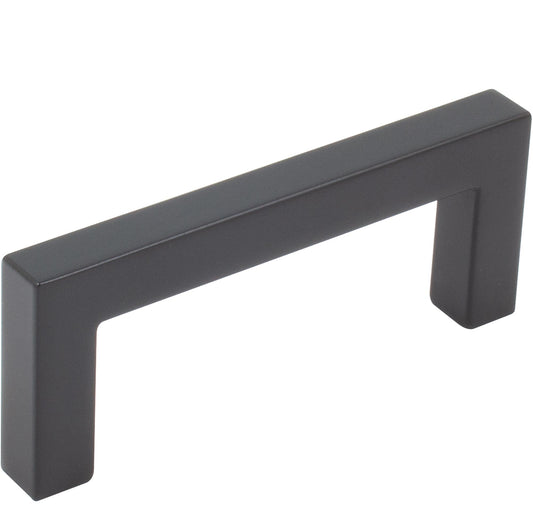 Stone Harbor Hardware Contemporary Square Cabinet Pull, 3 Inches, Zinc Base Material, Matte Black