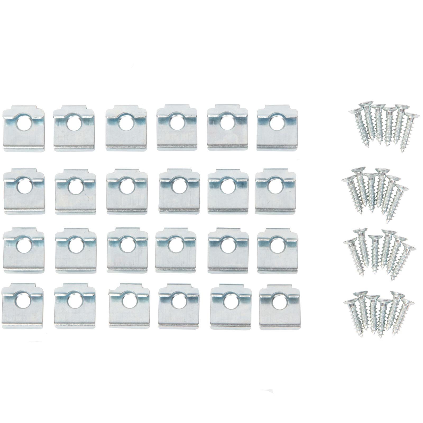CD-0330-HDWR Hardware Pack : Shelf Clips for 6 Wood Shelves