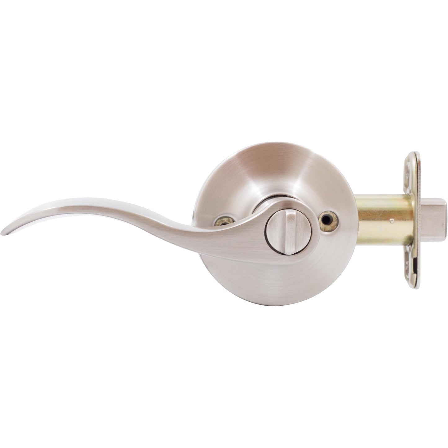 Stone Harbor Hardware Beaverton Door Lever, Privacy (Hall/Closet) Latch, Satin Nickel