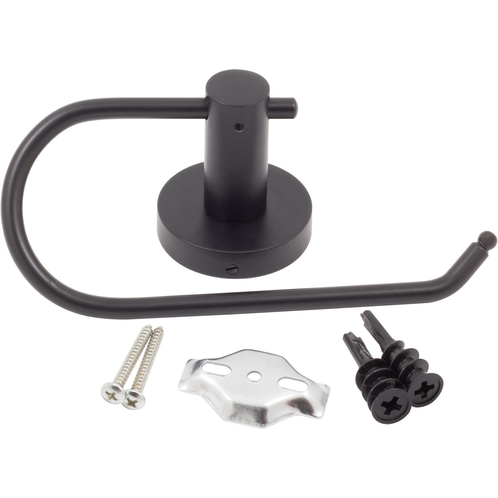 Zurich Euro Paper Holder - Matte Black