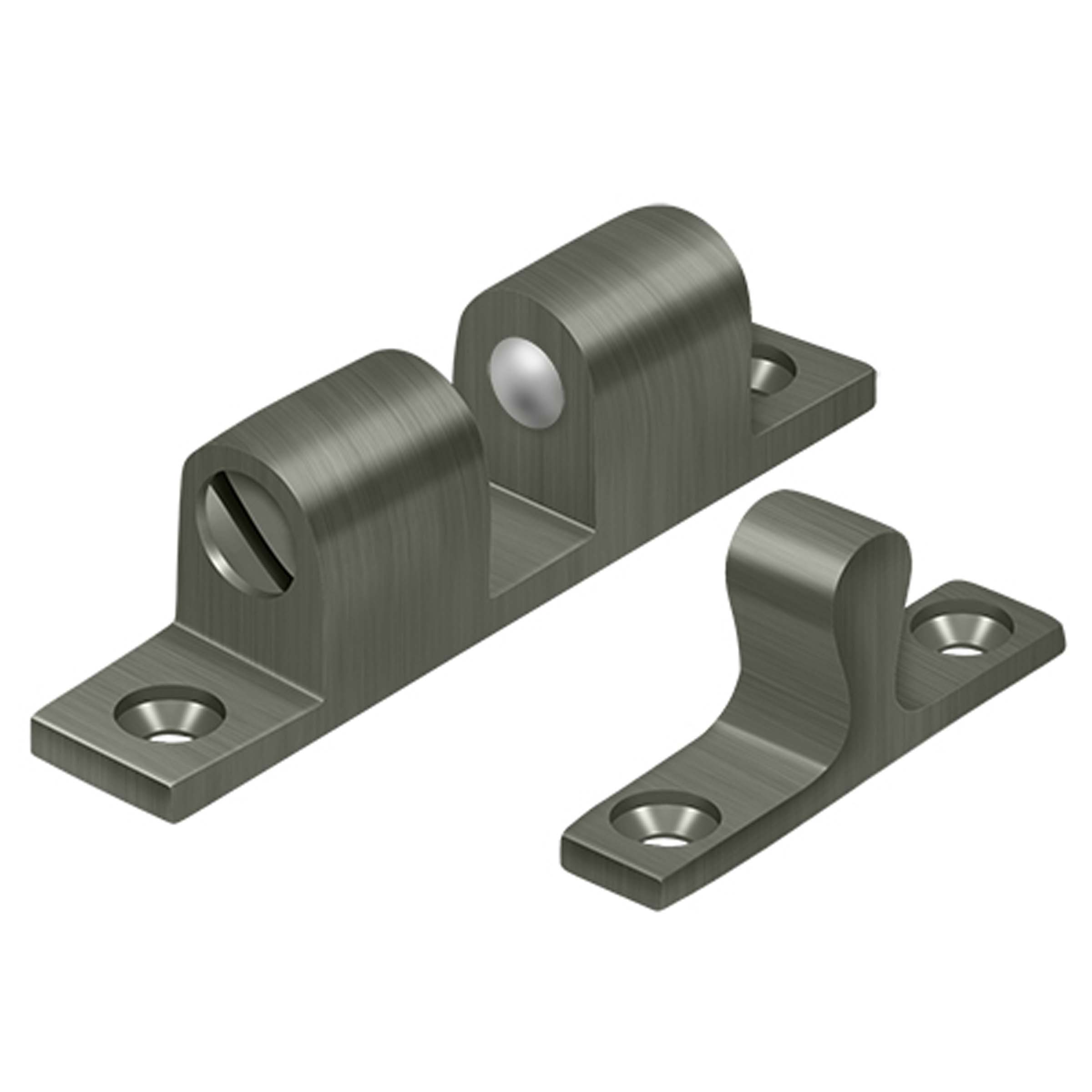 Deltana BTC20U15A Solid Brass 2.3-Inch x 0.4-Inch Ball Tension Catch