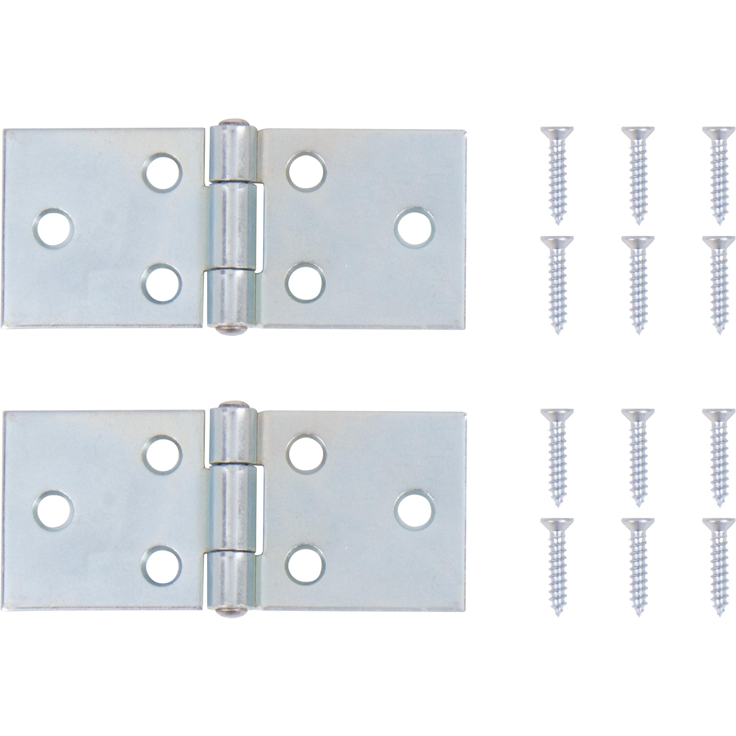 Stone Harbor Hardware Back Flap Hinge, 1-1/2 Inches, 2-Pack, Zinc Plated