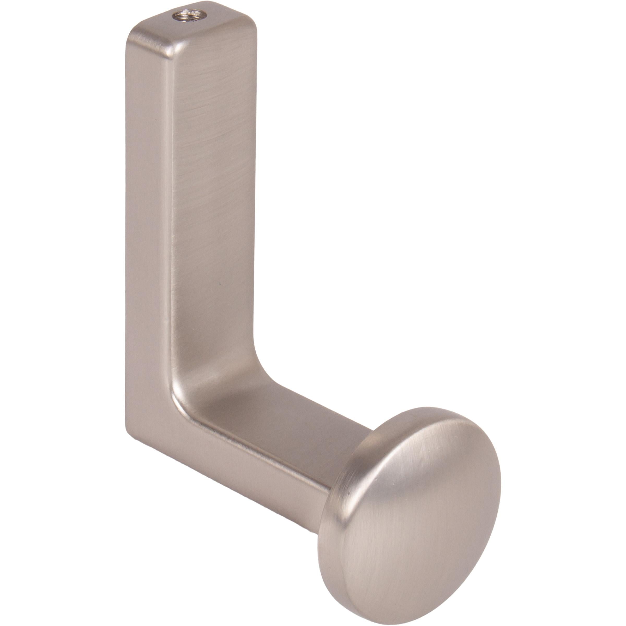 Stone Harbor Hardware Modern Round Robe Hook, Satin Nickel