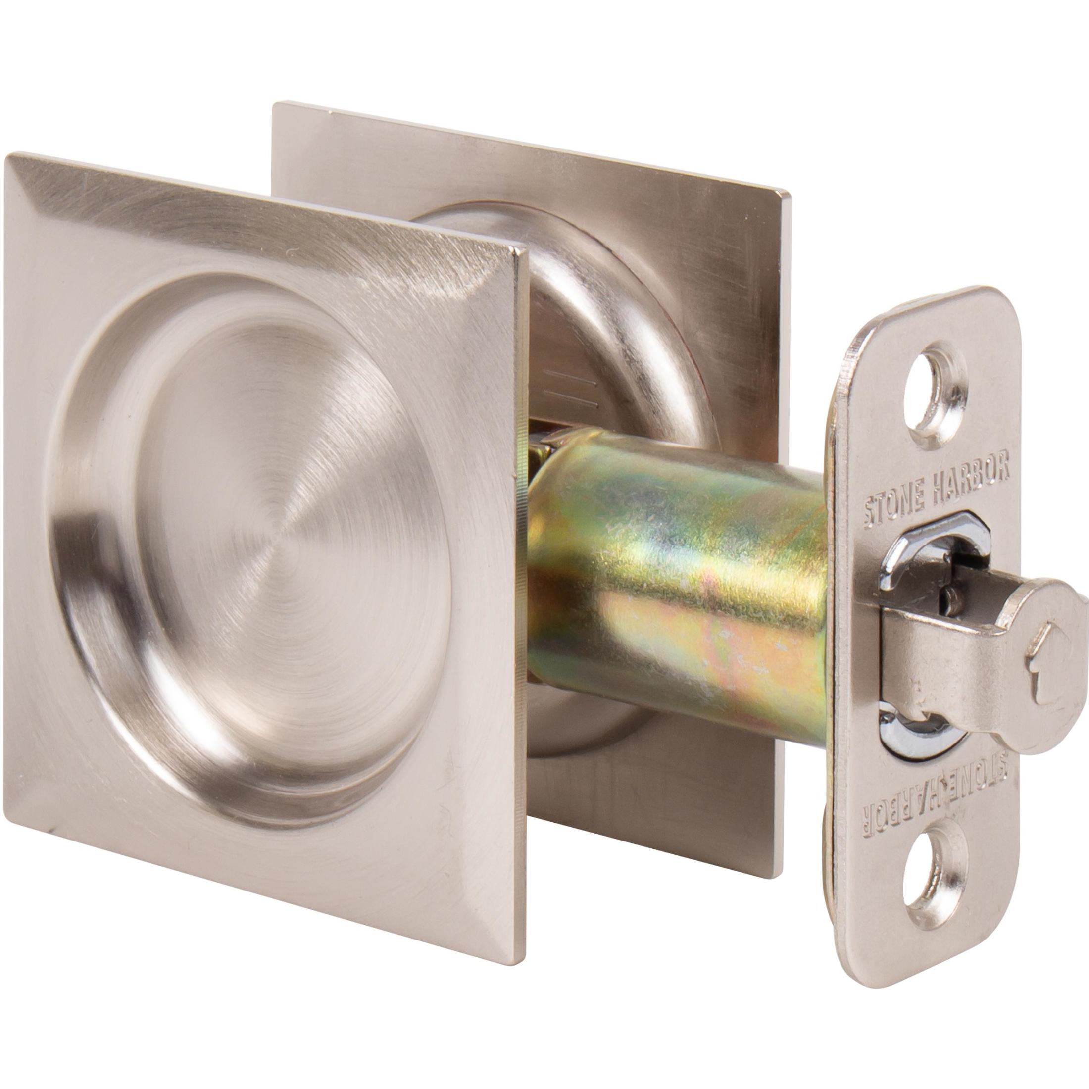 Contemporary Square Pocket Door Lock Passage