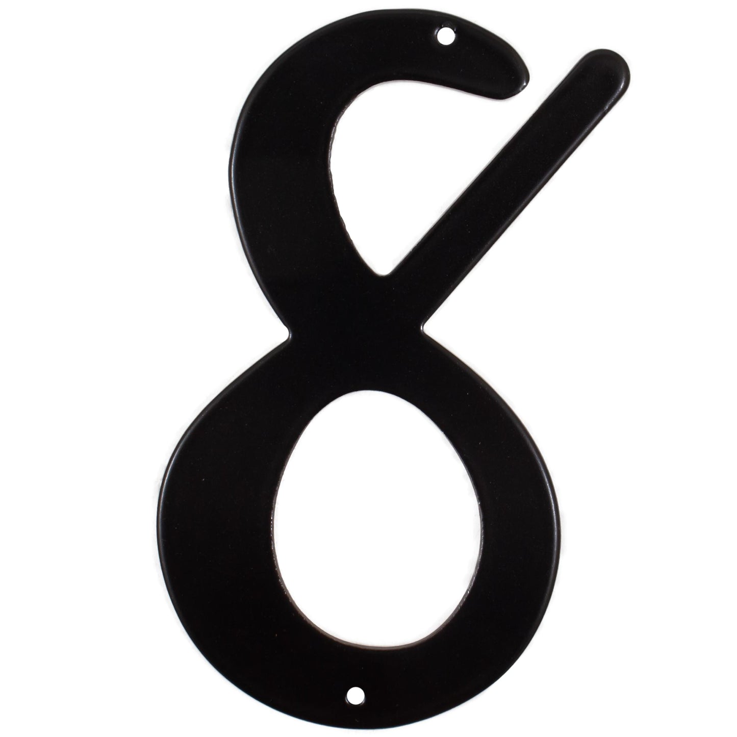 Stone Harbor Hardware Smooth House Number, #8, 4 Inches, Matte Black