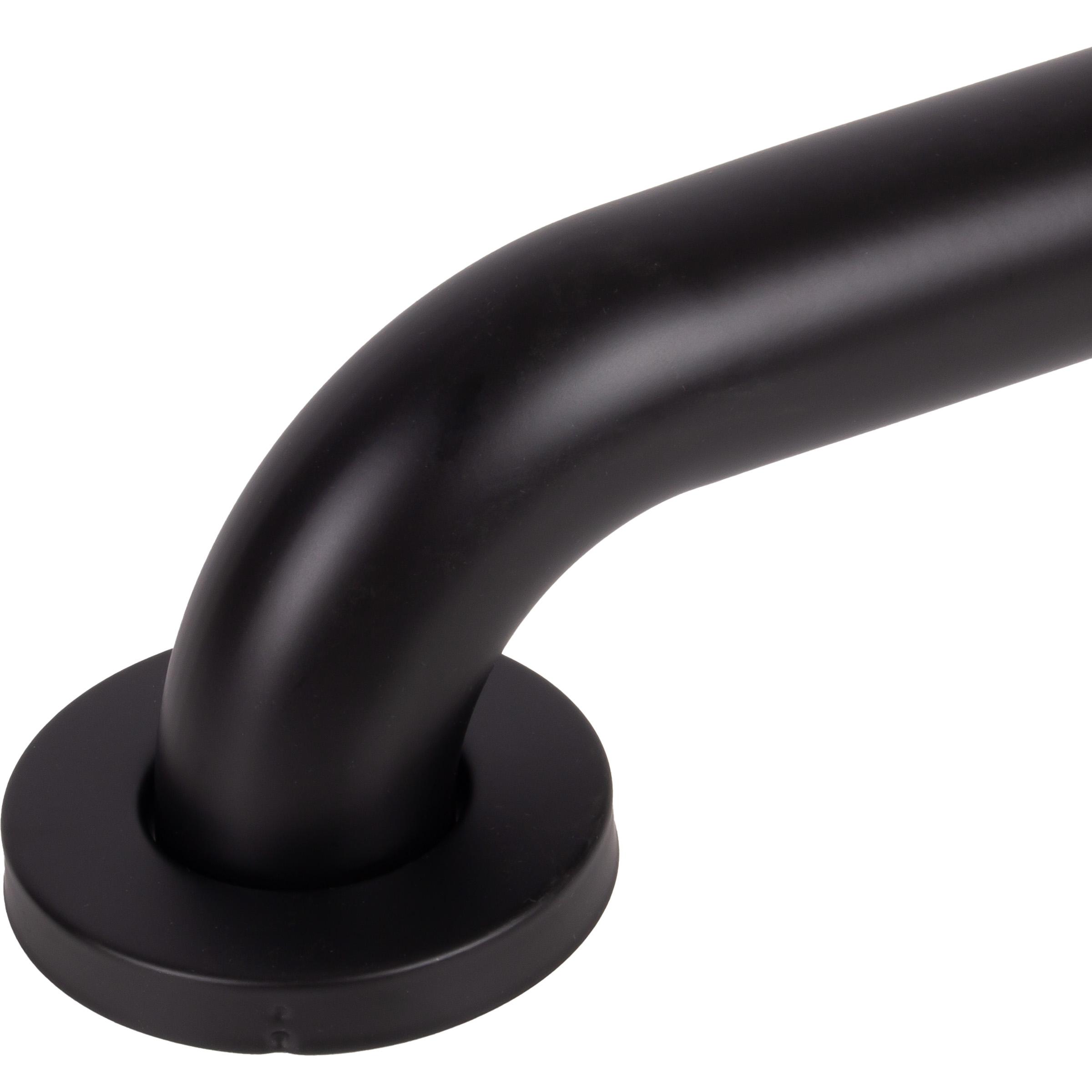 Stone Harbor Hardware Grab Bar, 18 Inches, 1-1/2" Diameter, 1-1/2" Wall Clearance, Concealed Screws, Matte Black