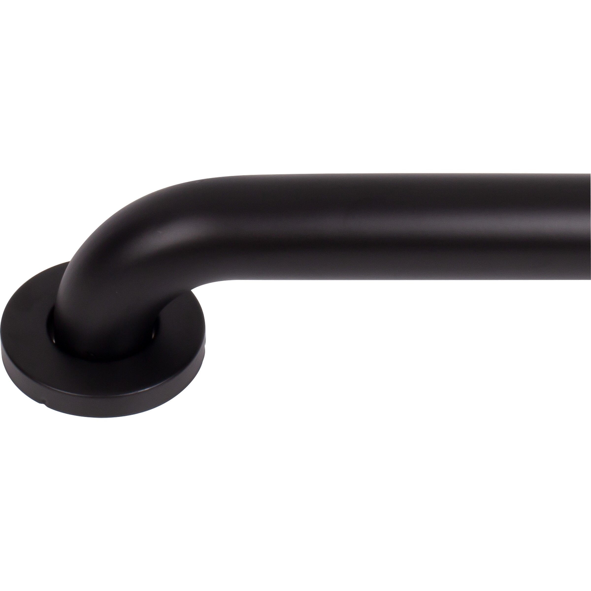 Stone Harbor Hardware Knurled Grab Bar, 36 Inches, 1-1/2" Diameter, 1-1/2" Wall Clearance, Concealed Screws, Matte Black
