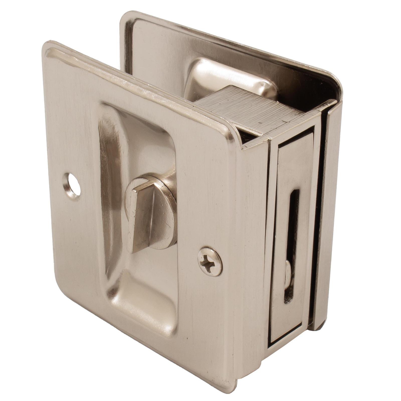 991A14 Pocket Door Lock Privacy - Polished Nickel
