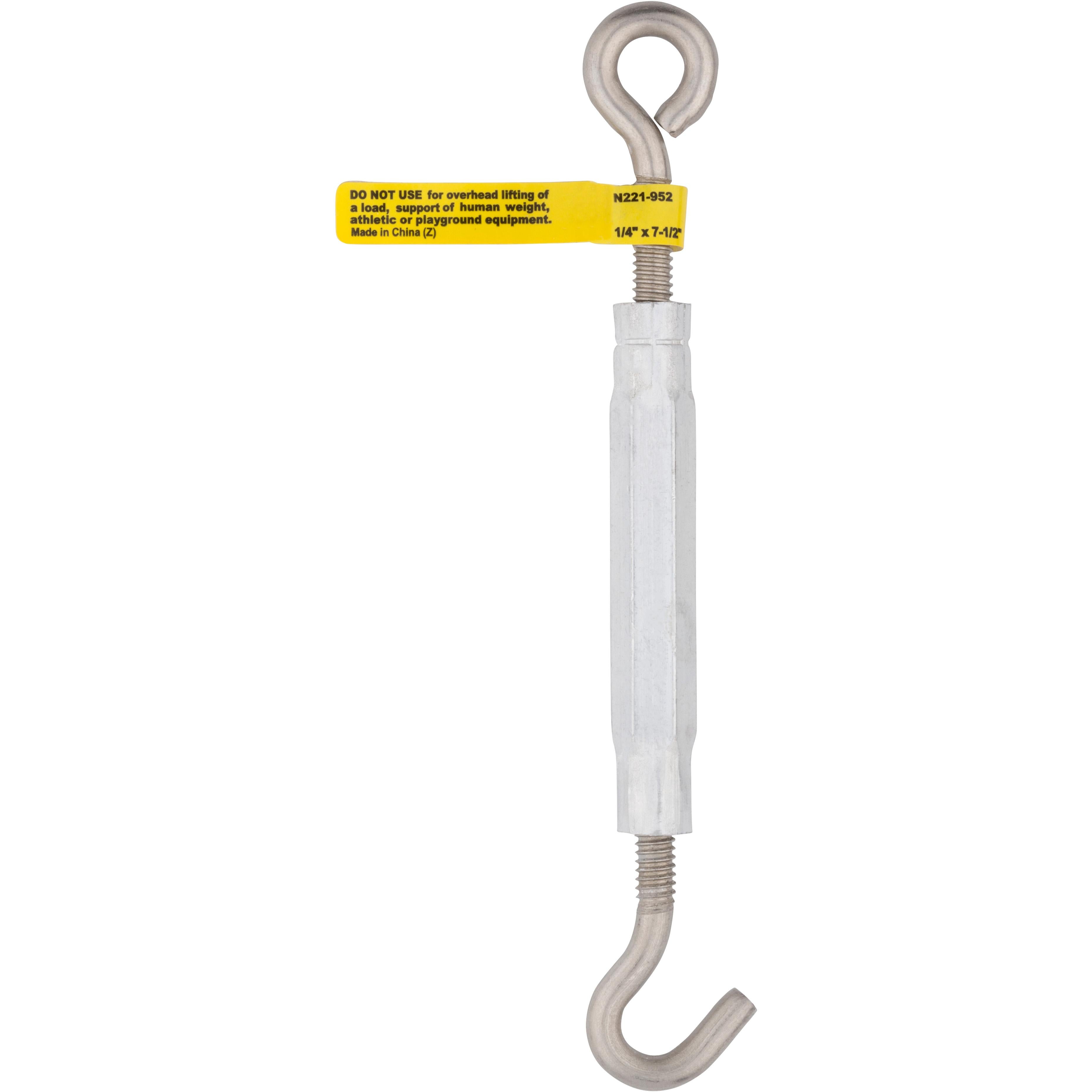 2173BC 1/4" x 7-1/2" Hook / Eye Turnbuckle - Stainless Steel