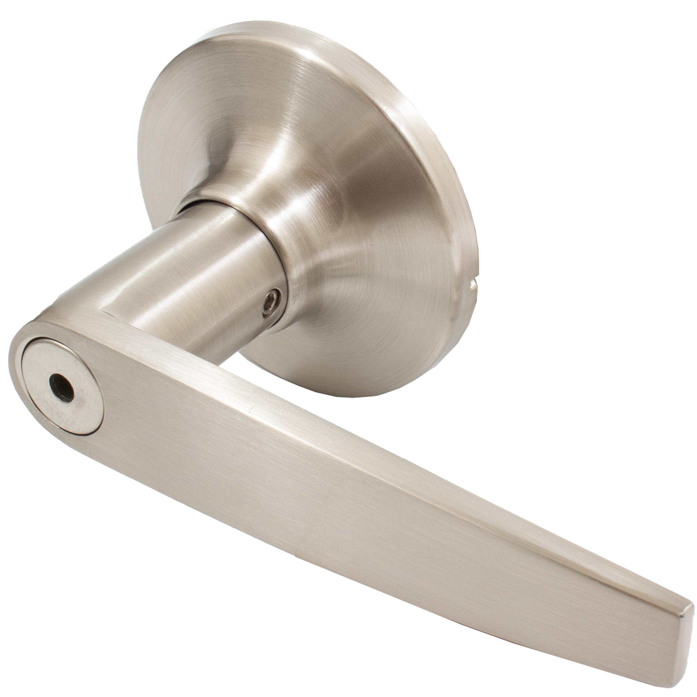 Stone Harbor Hardware Tucson Door Lever, Privacy (Bed/Bath) Latch, Satin Nickel