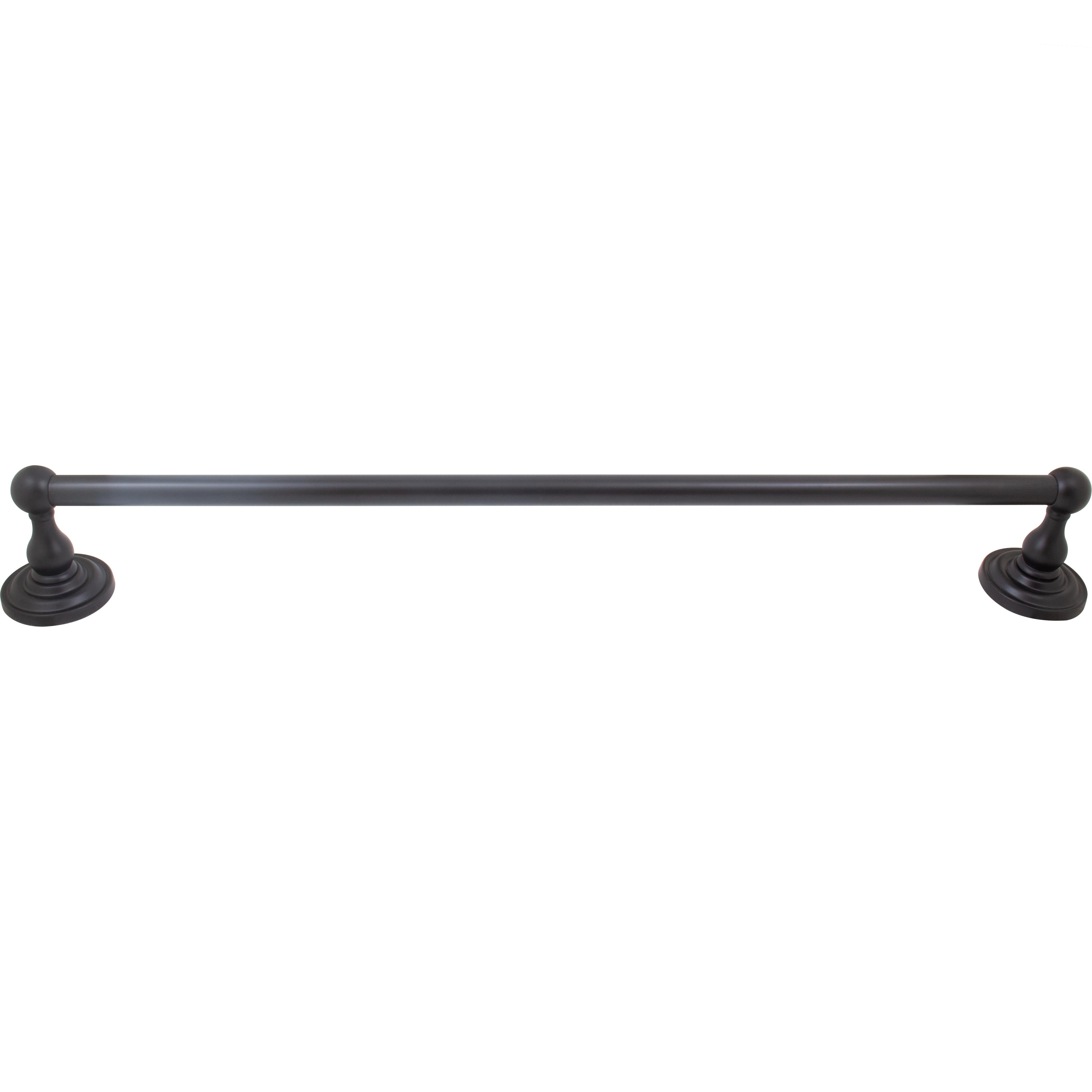 Stone Harbor Hardware Charlotte Towel Bar, 24 Inches, Matte Black