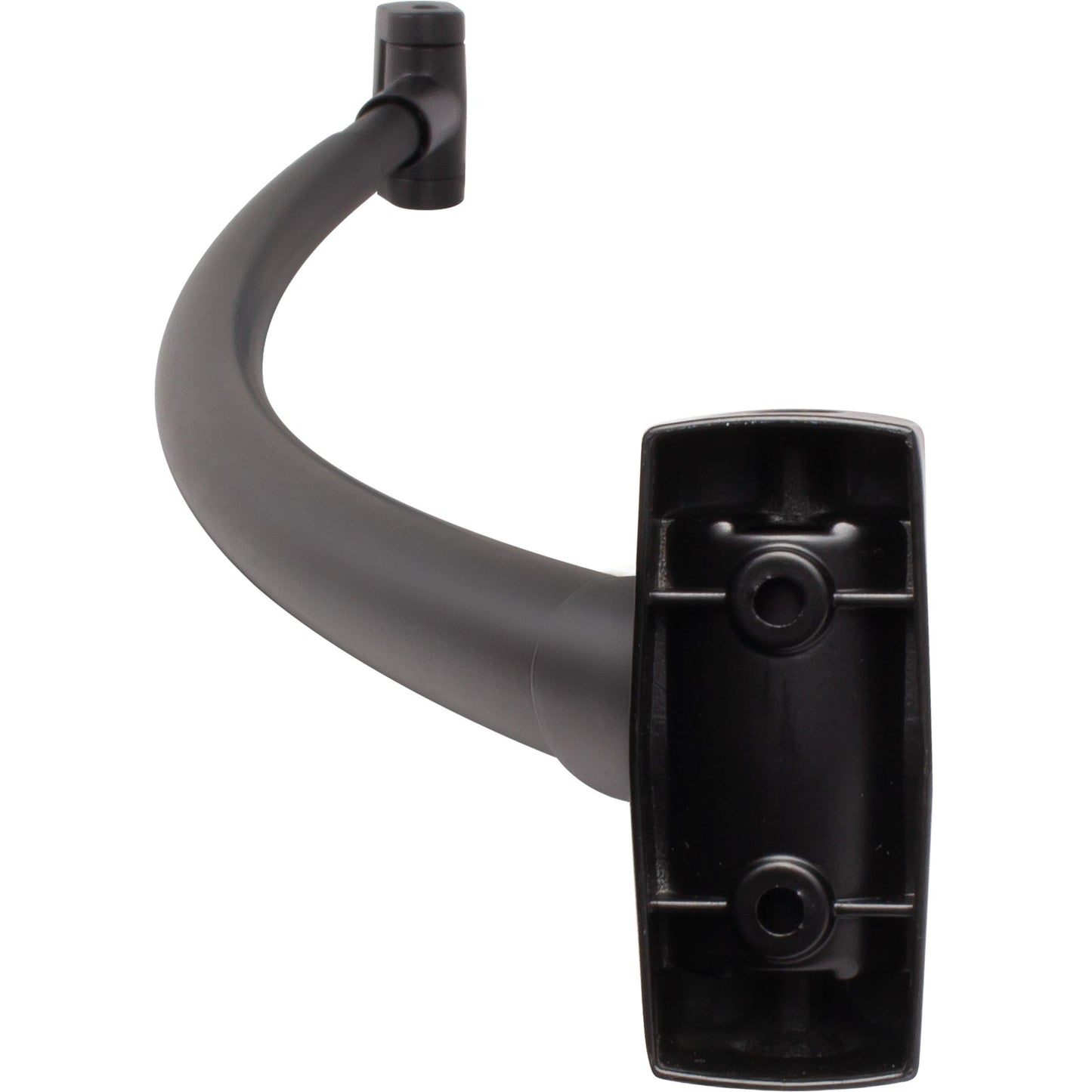 Stone Harbor Hardware Standard Adjustable Curved Shower Rod, 45" to 72", Matte Black