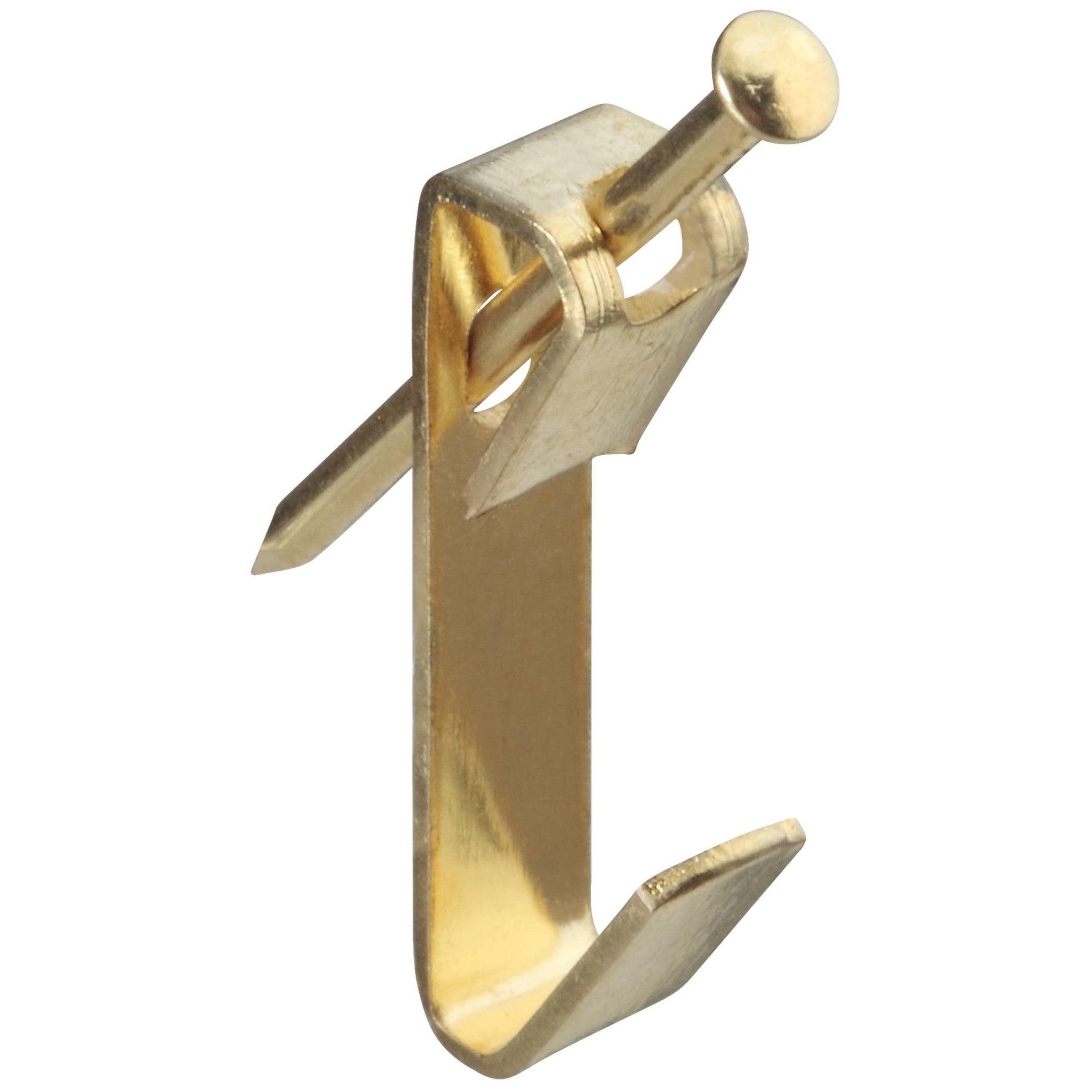 National Hardware - N260-034 V2530-30 Picture Hangers with 30 lb. Weight Capacity - Brass, 8 pack