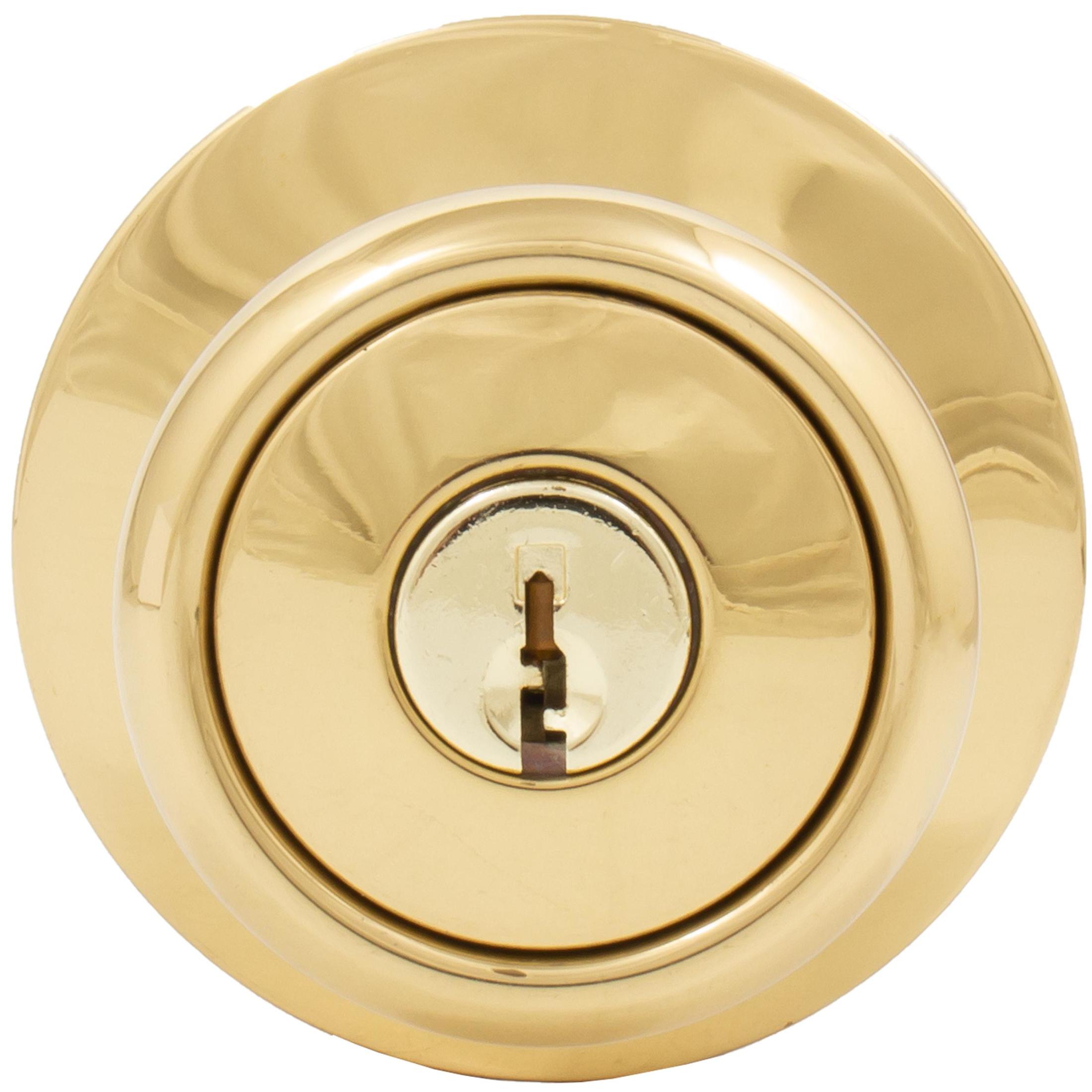 Tulip Door Knob Polished Brass