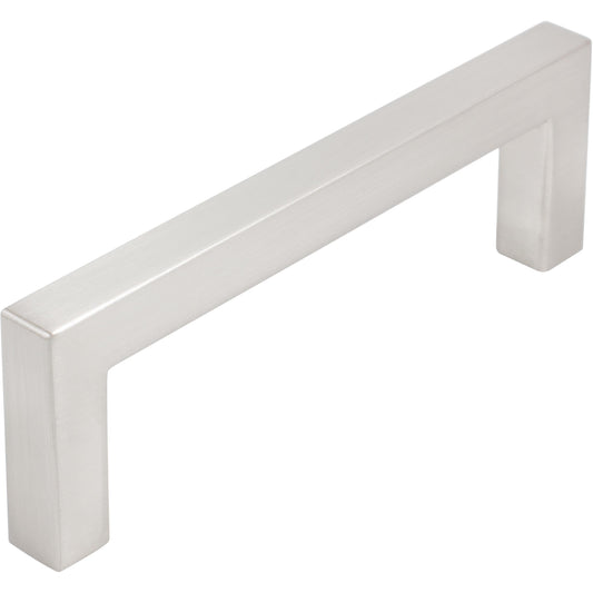 Stone Harbor Hardware Contemporary Square Cabinet Pull, 96 Millimeters, Zinc Base Material, Satin Nickel