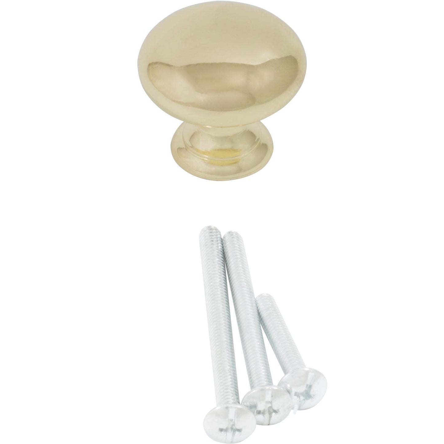 Stone Harbor Hardware Bi-Fold Closet Door Knob, 1-1/4 Inches, Polished Brass