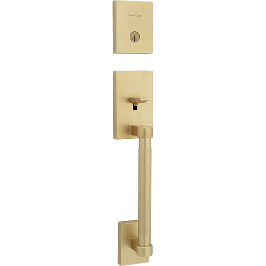 818PVH LIP 4 SMT 6AL STRKP Prava Handleset for 971 Trims - Satin Brass