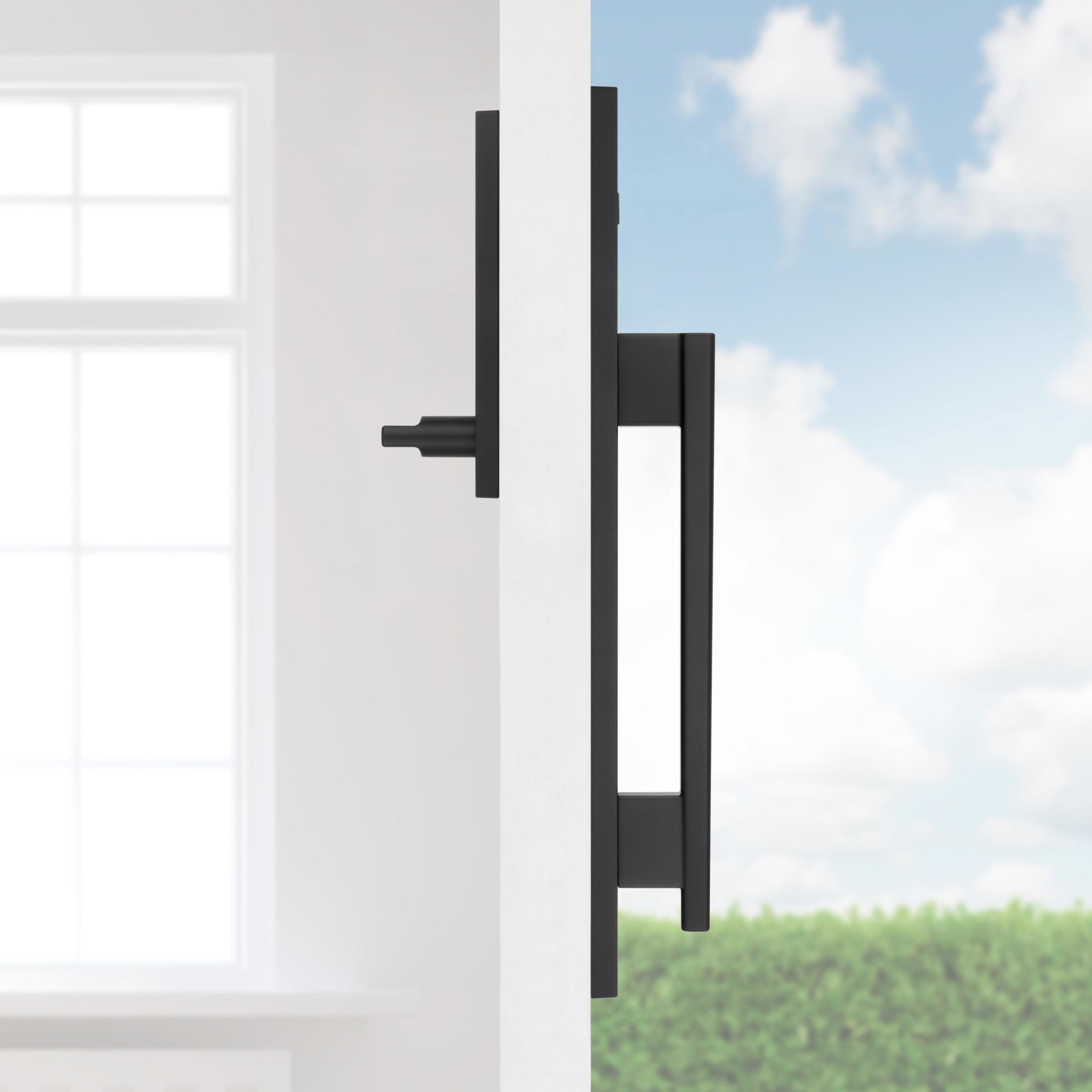 819CRHxHFL SQF 514 Caerus / Halifax Dummy Handleset - Matte Black