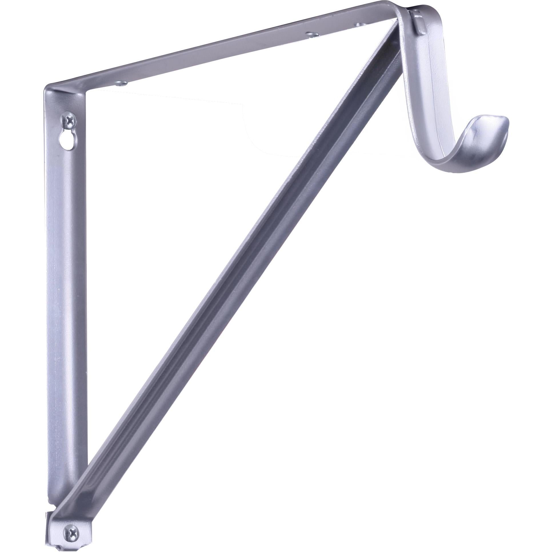 RP-0045-PM 13" Heavy-Duty Shelf Bracket with 2-1/2" Drop - Platinum