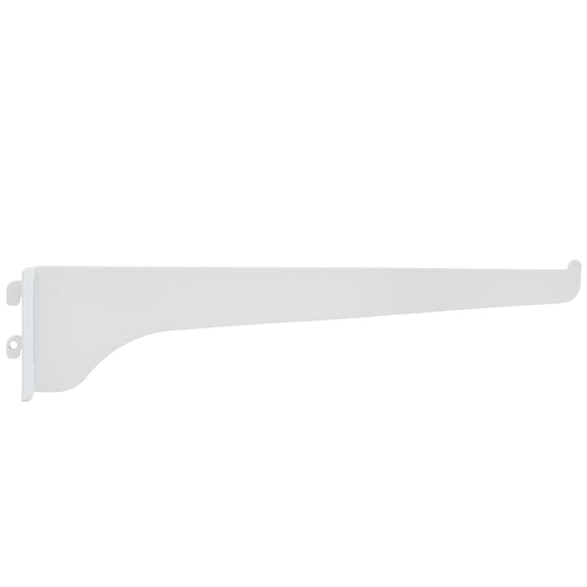 Stone Harbor Hardware Single Track Shelf Bracket, 10 Inches, White