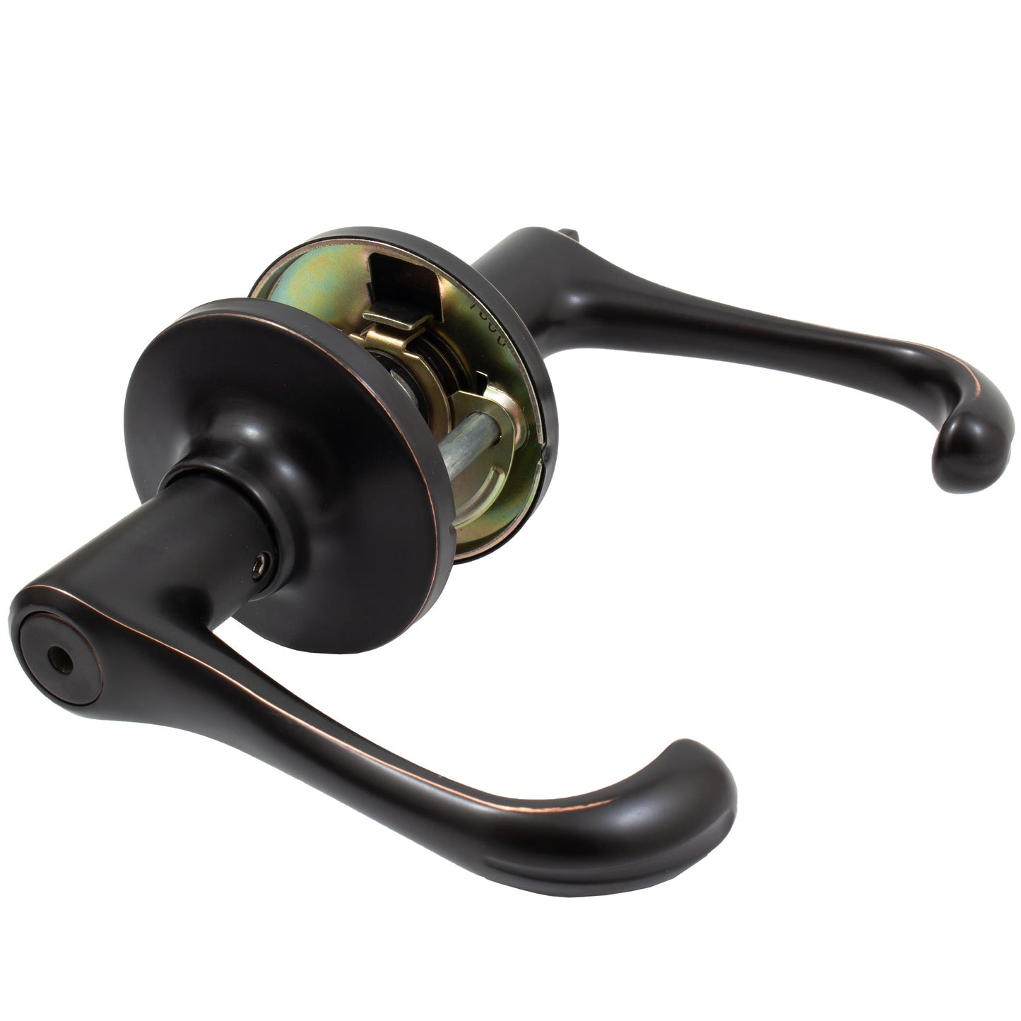 Stone Harbor Hardware Memphis Door Lever, Privacy (Bed/Bath) Latch, Vintage Bronze