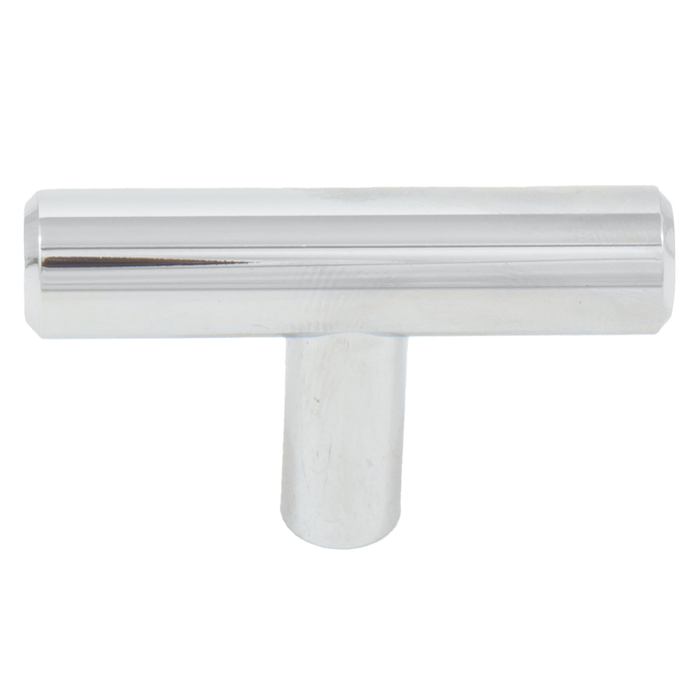 Stone Harbor Hardware Bar Cabinet Pull, 50mm Overall Length, Polished Chrome