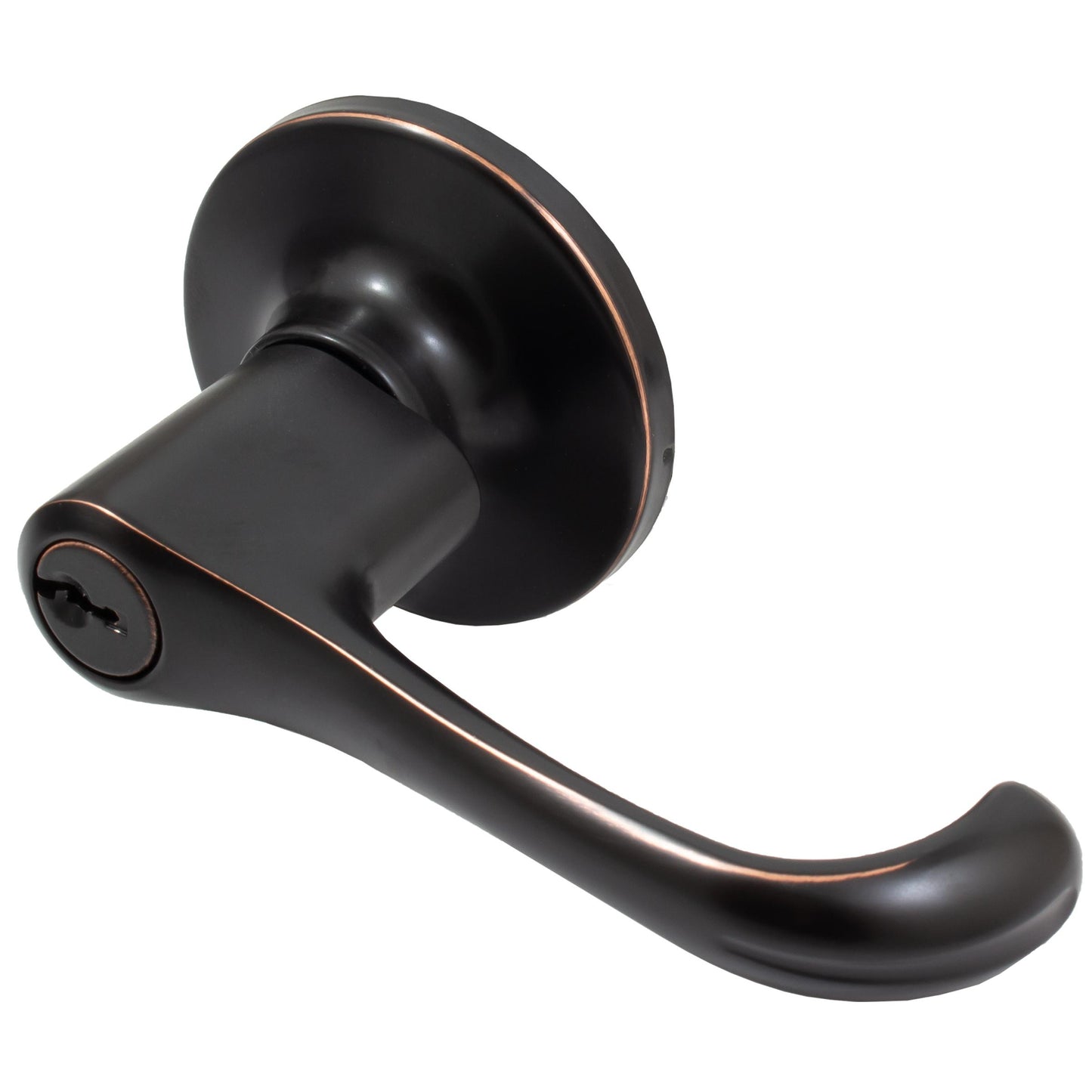 Stone Harbor Hardware Memphis Door Lever, Entry Latch, SC Keyway, Vintage Bronze