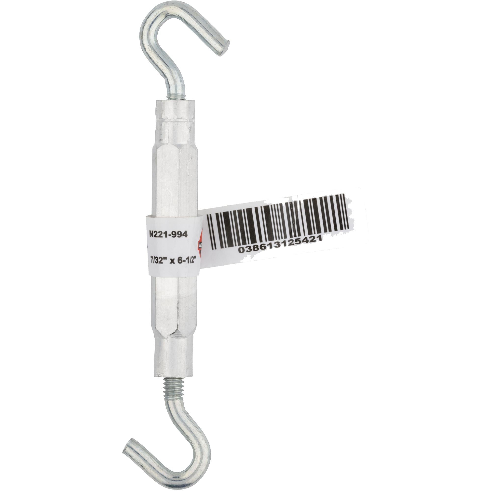 2174BC 7/32" x 6-1/2" Hook / Hook Turnbuckle Aluminum Body - Zinc Plated