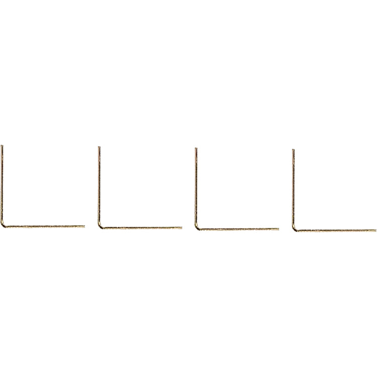 V115 2" x 5/8" Corner Brace 4/pk - Polished Brass