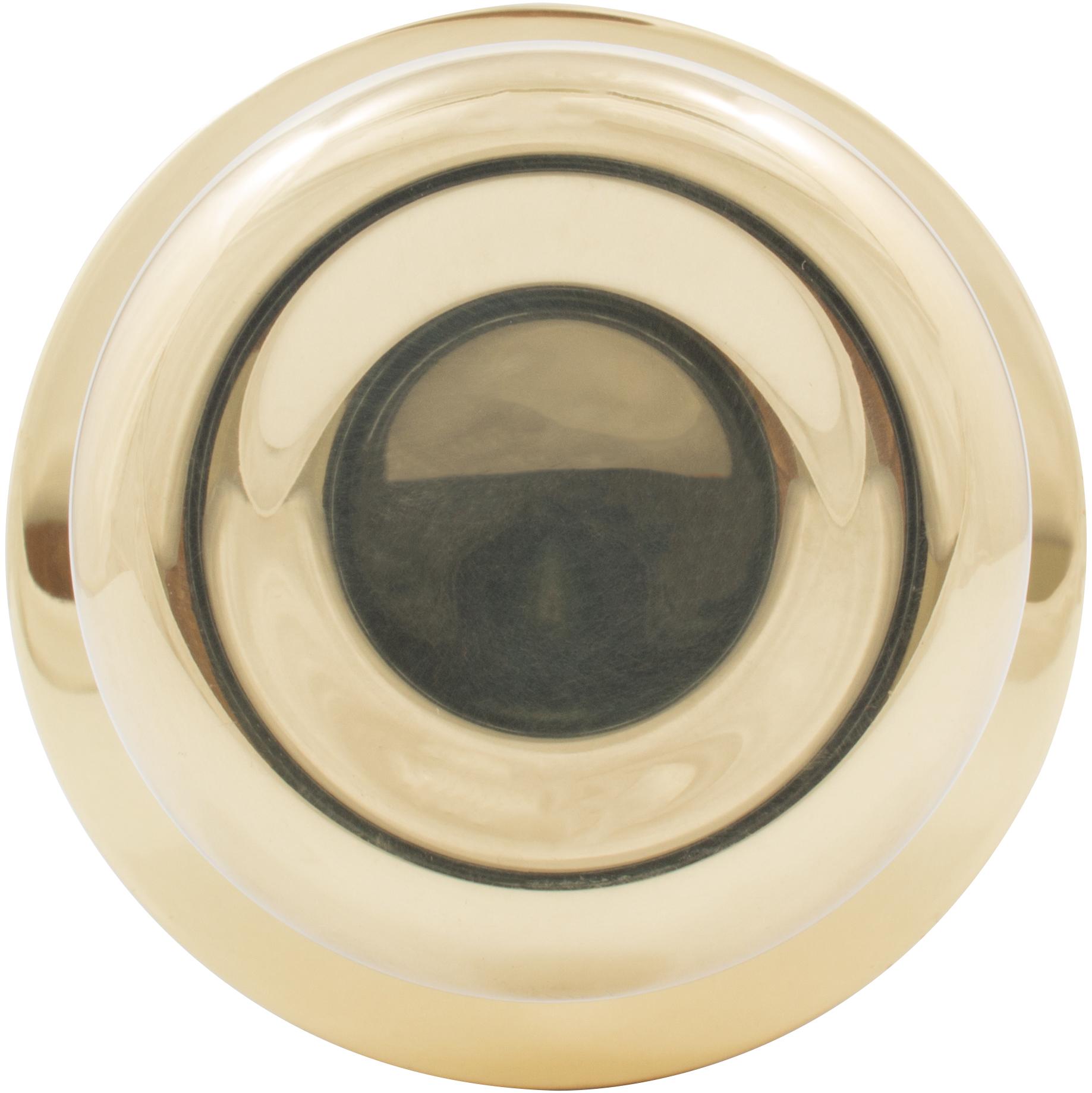 Stone Harbor Hardware Tulip Door Knob, Passage (Hall/Closet) Latch, Polished Brass