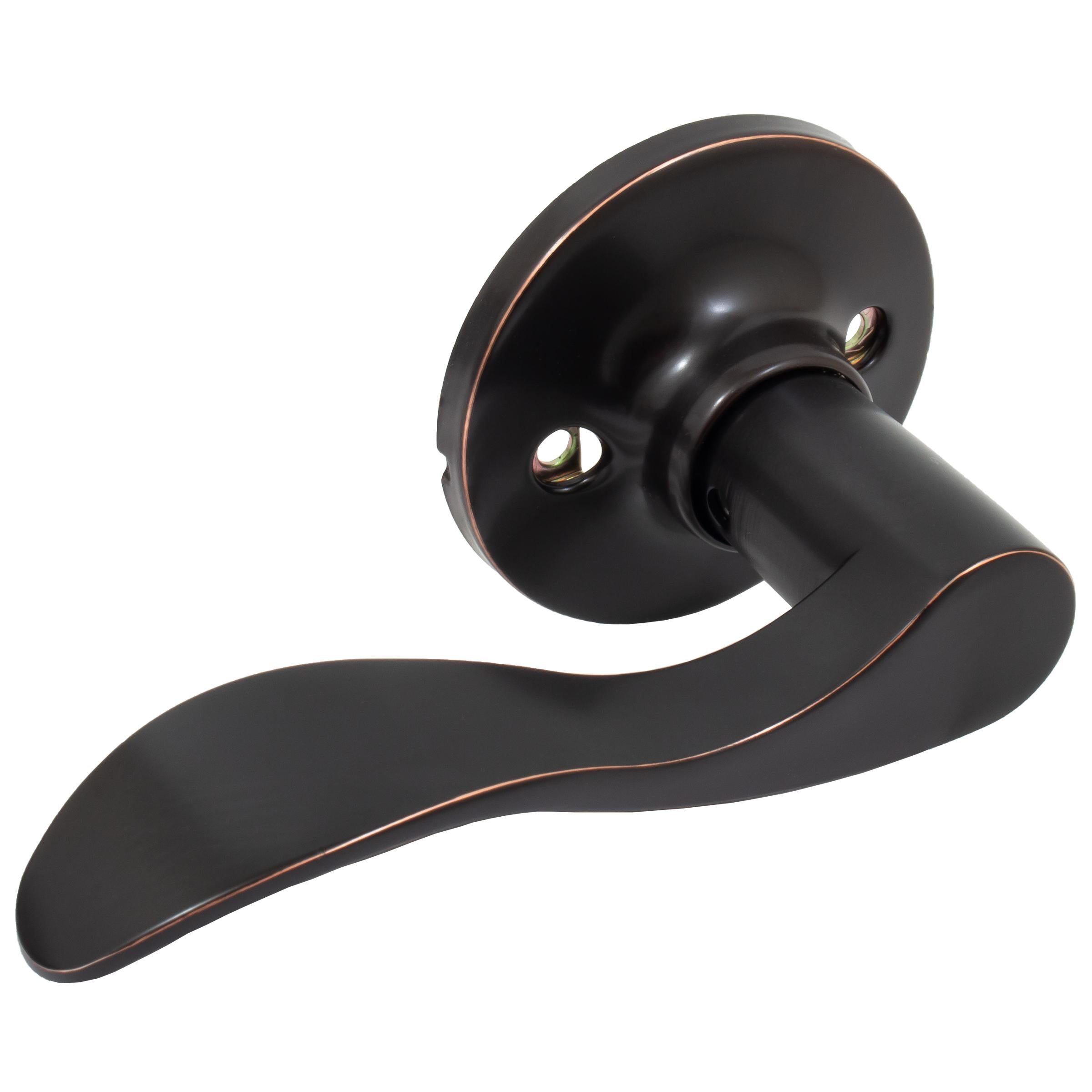 Stone Harbor Hardware Beaverton Door Lever, Dummy (Non-Turning) Latch, Left-Handed, Vintage Bronze