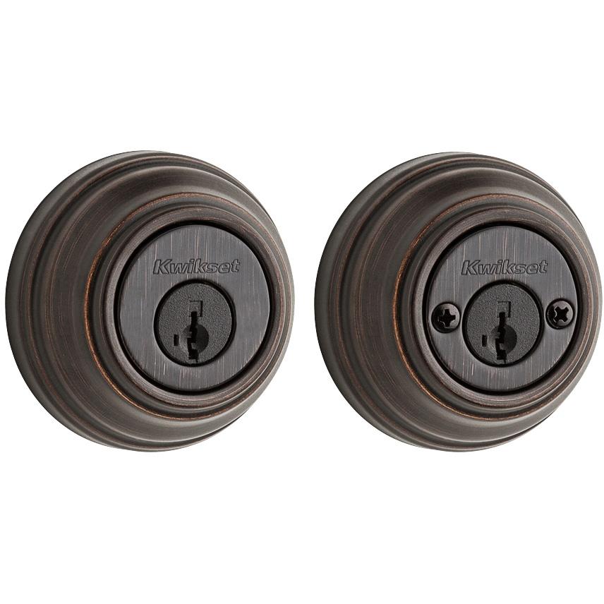 985 11P SMT 6AL STRKP K3 2-Cyl Deadbolt - Venetian Bronze