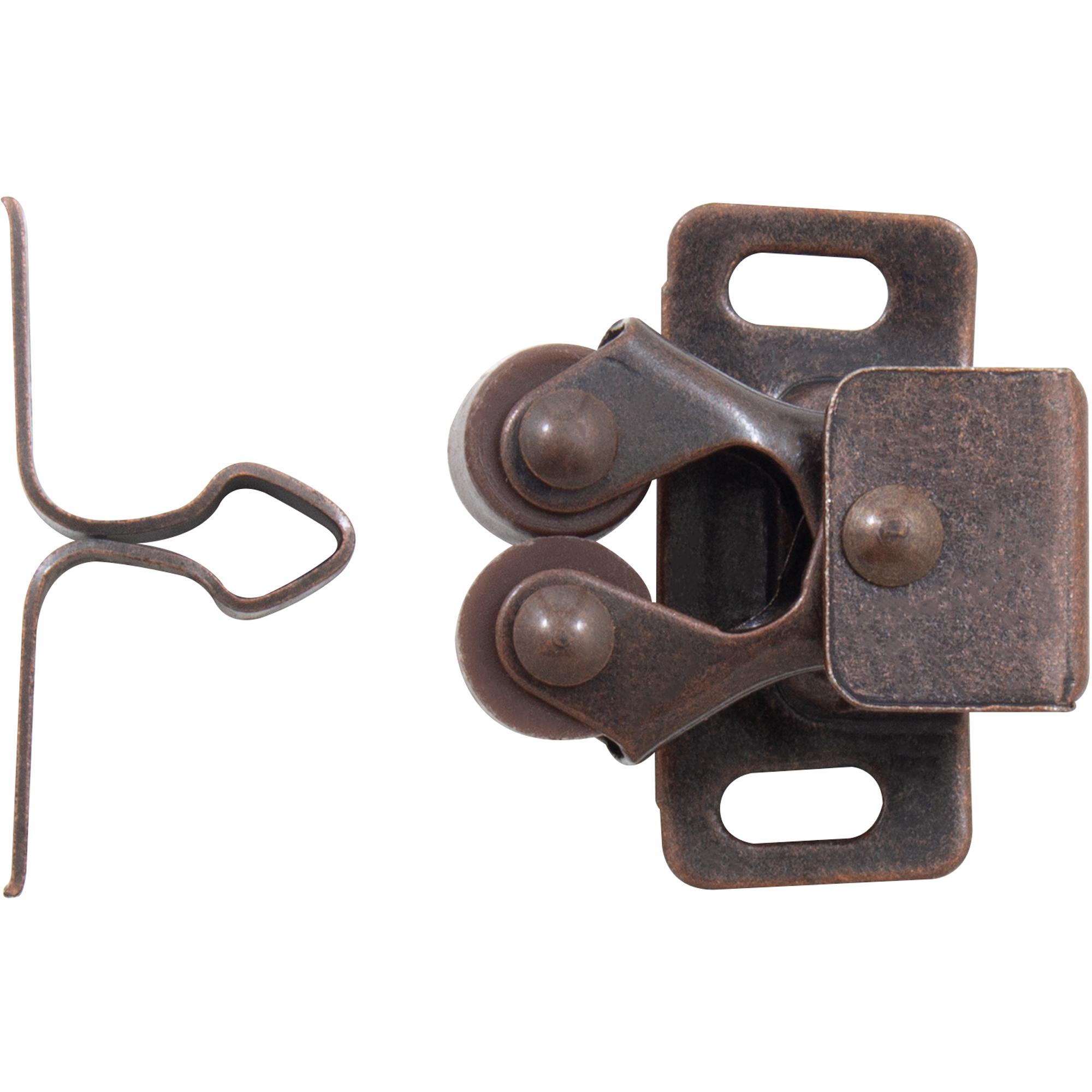 Stone Harbor Hardware Double Roller Catch, Male, Dark Brown