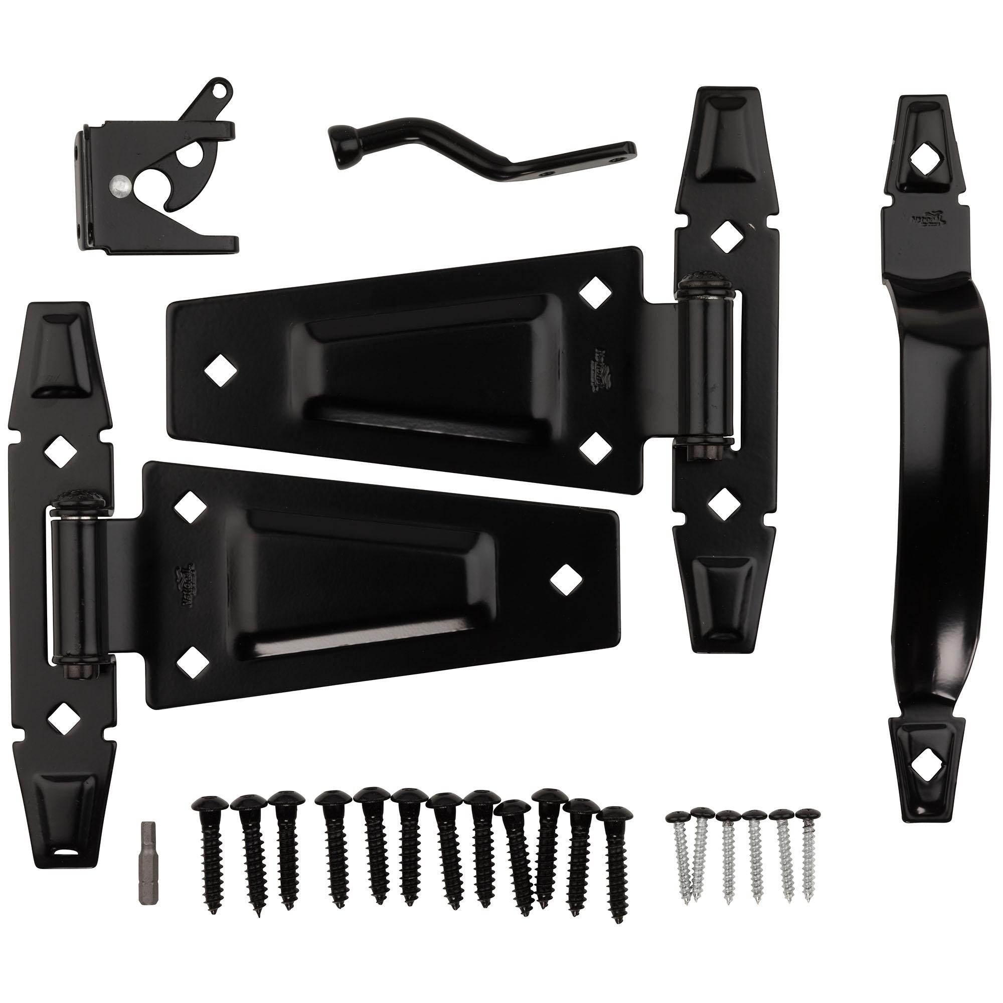 National Hardware - DPV881 Rustic Gate Kit - Black