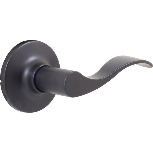 Stone Harbor Hardware Beaverton Door Lever, Passage (Hall/Closet) Latch, Matte Black