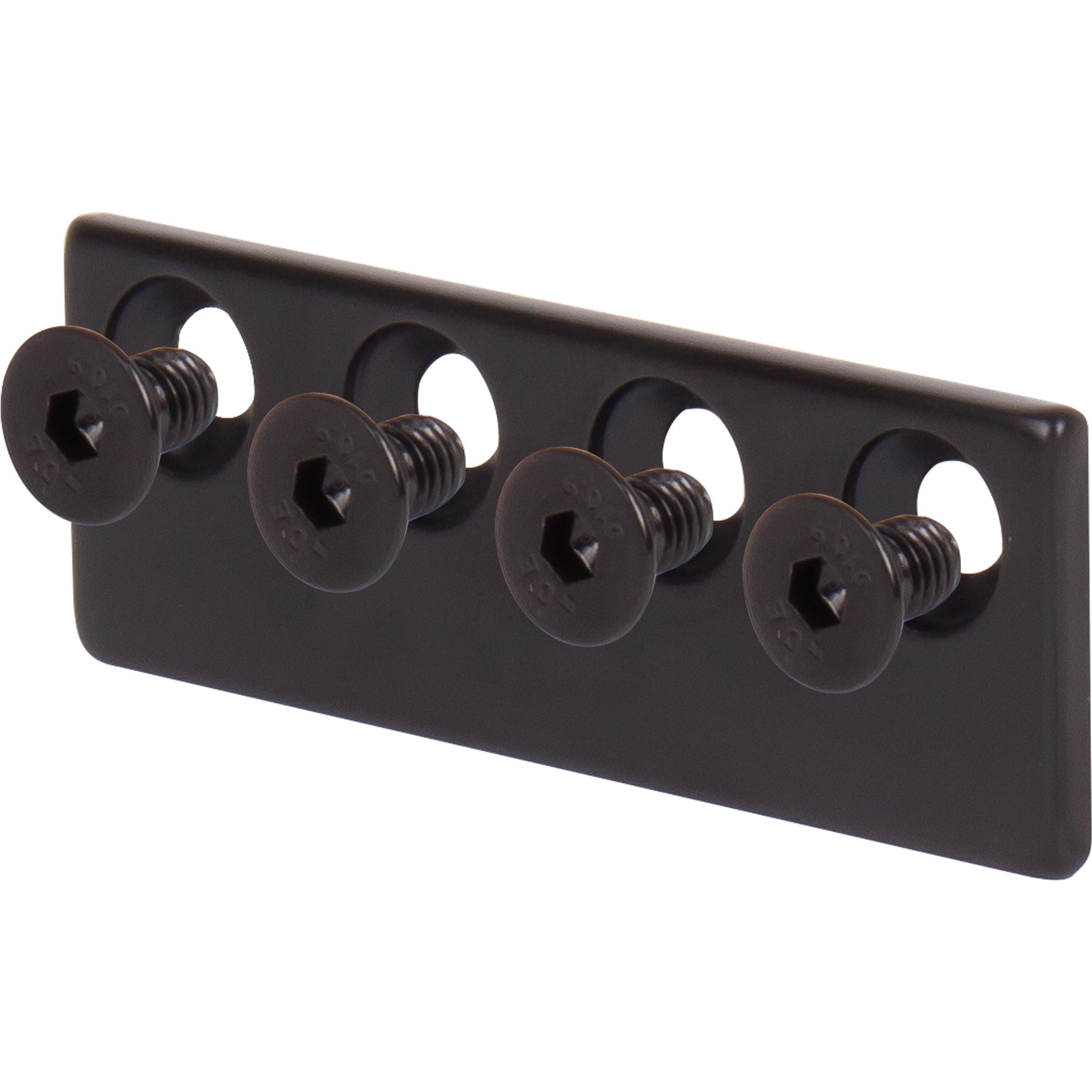 Stone Harbor Hardware Flat Track Connector for Track Extension, Oil-Rubbed Bronze