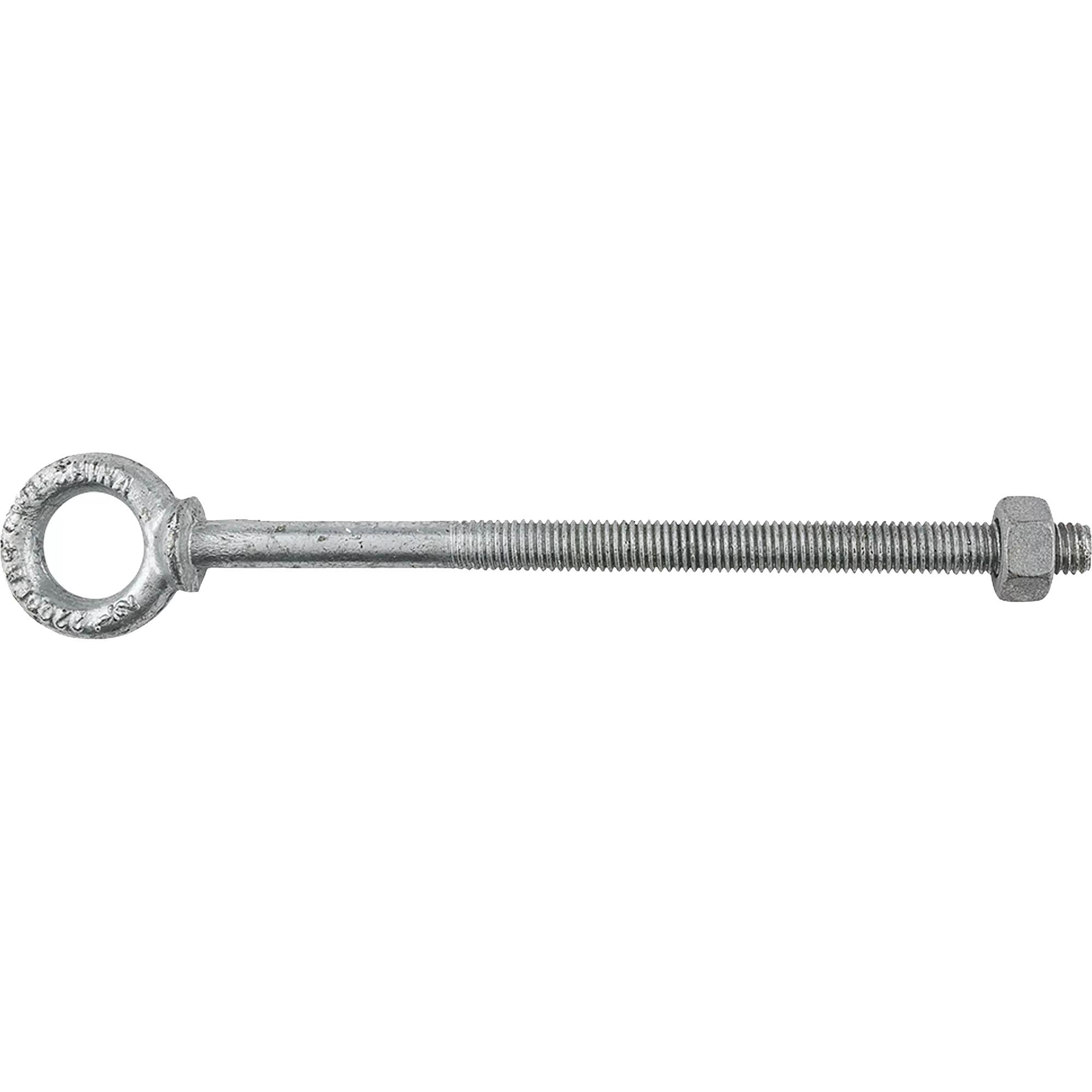 3260BC 1/2" x 8" Forged Eye Bolt with Shoulder - Galvanized