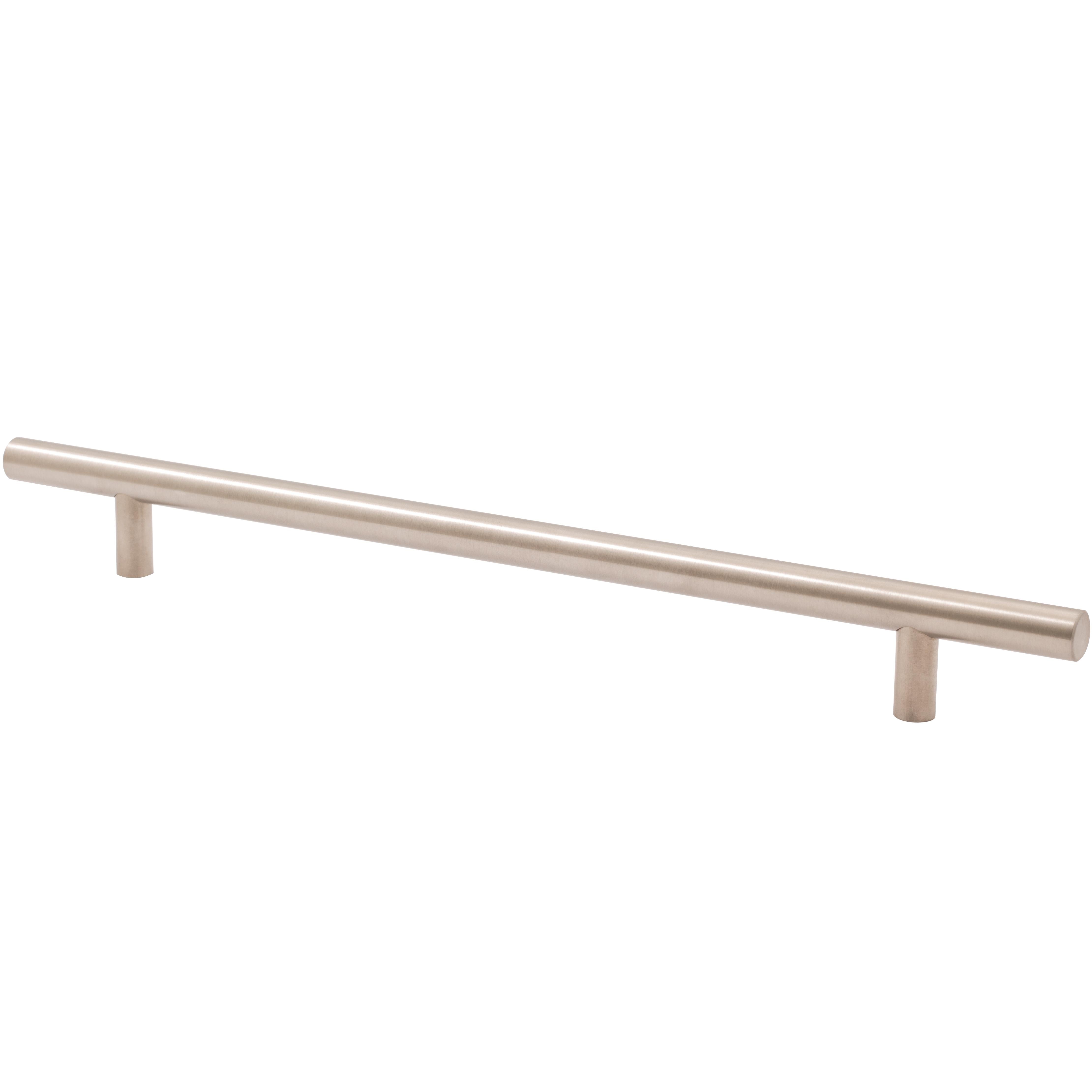 Stone Harbor Hardware Bar Cabinet Pull, 224 Millimeters, 304mm Overall Length, Satin Stainless Steel
