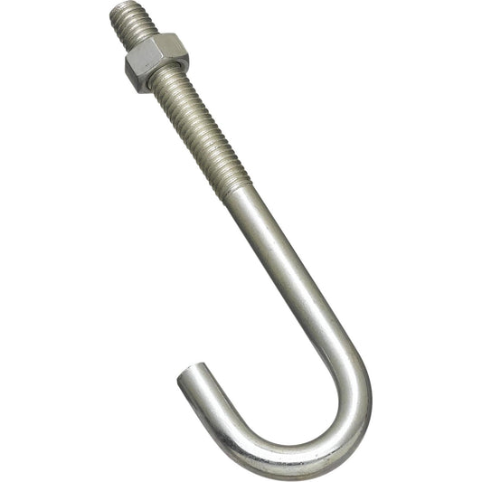2195BC 3/8" x 5" J-Bolt - Zinc Plated