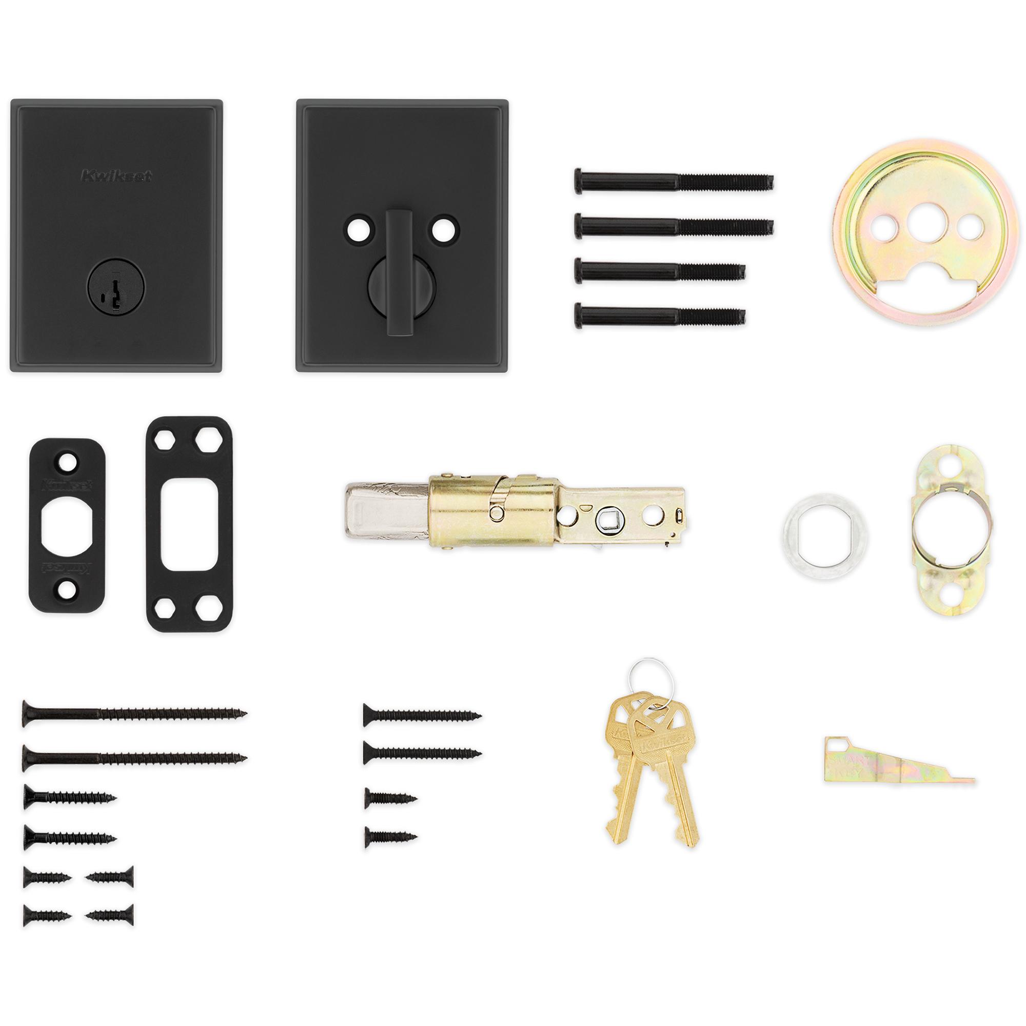 258 TRCT 514 SMT CP K4 Crosstown 1-Cyl Deadbolt - Matte Black