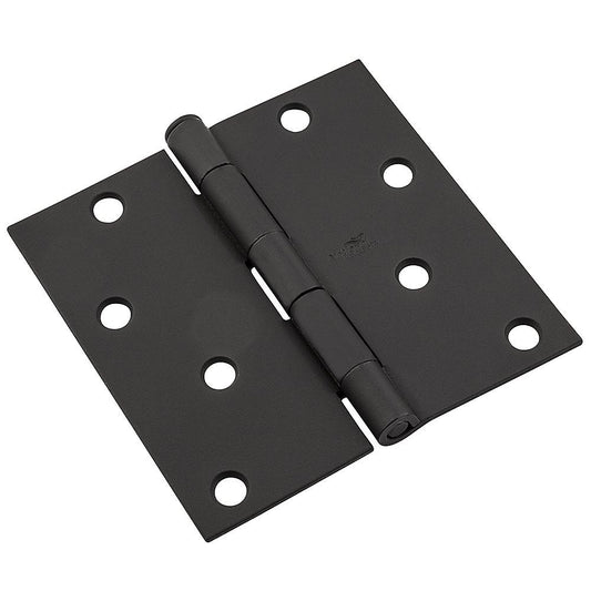 SPB512 4" SQR Hinge 1/pk - Black