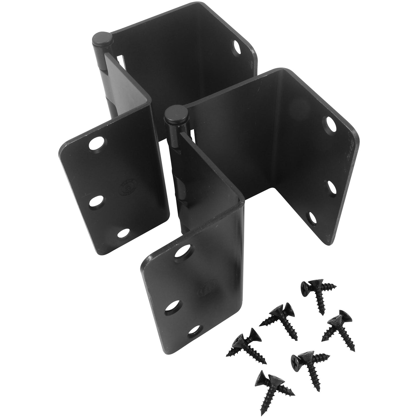 Stone Harbor Hardware Swing Clear Offset Hinge, 3-1/2 Inches, 5/8" Radius Corner, Fits Doors 1-3/8" to 1-3/4" Thick, 2-Pack, Matte Black