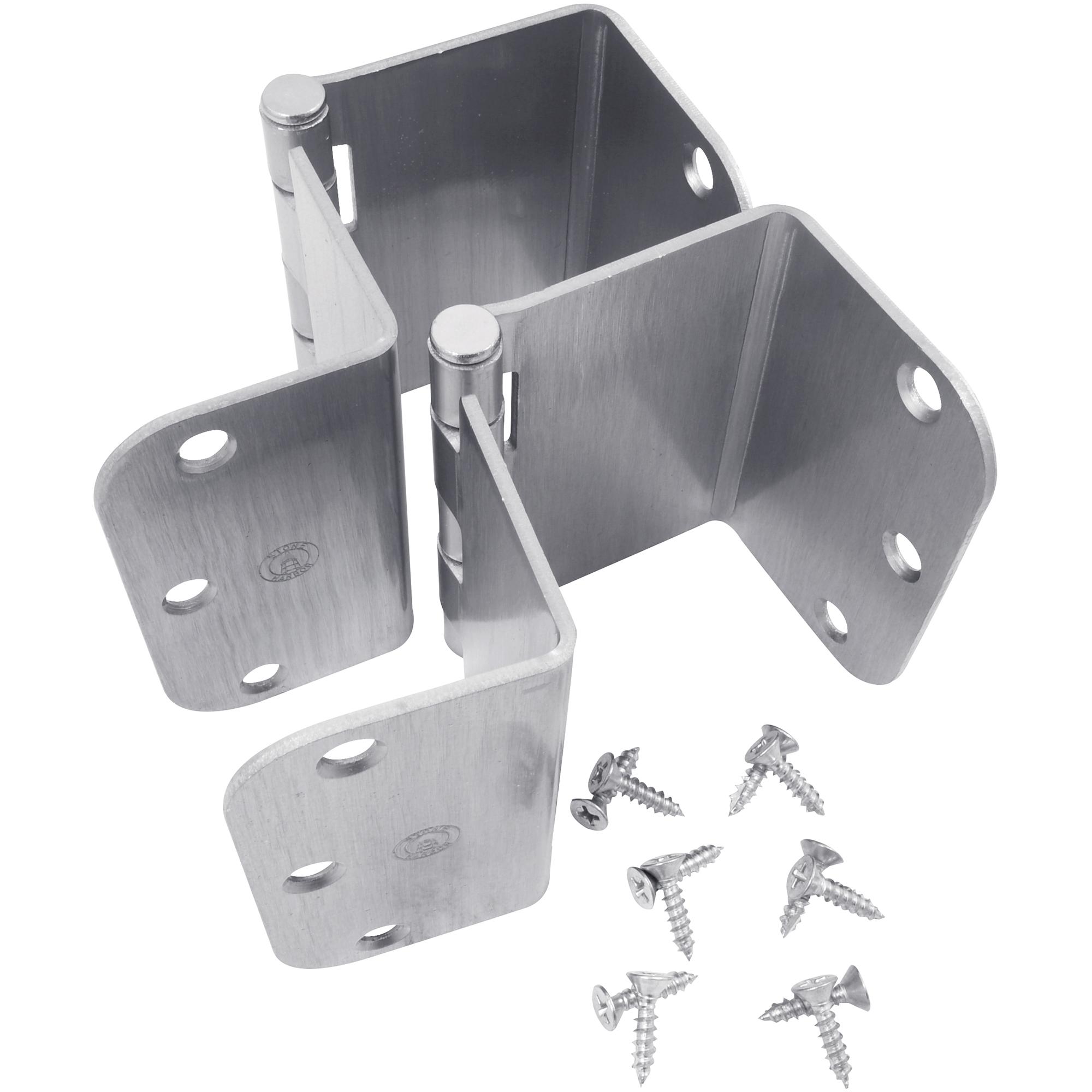 Swing Clear Offset Hinge, 3-1/2 Inches, 5/8" Radius Corner, Fits Doors 1-3/8" to 1-3/4" Thick, 2-Pack
